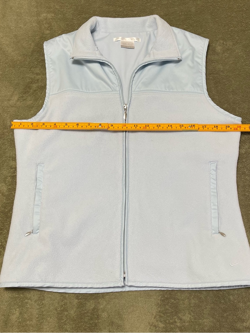 Nike Golf Therma-FIT Women's Fleece Vest – Ice Blue, Size L (12-14) - Picture 9 of 10